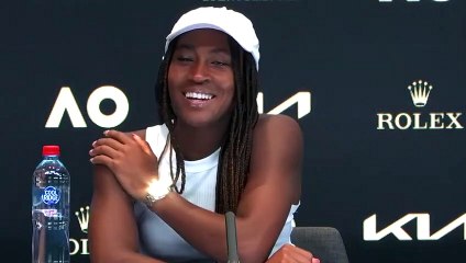 Open d'Australie 2023 - Coco Gauff : "There's a joke my mom has: You don't have the strength of a grown woman yet. You'll know when you get it (smiles)"
