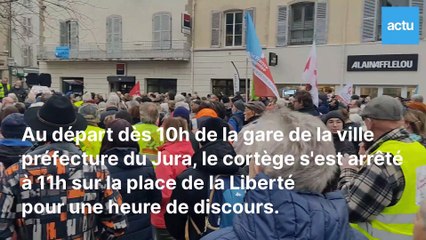 À Lons-le-Saunier, revivez la manifestation pour la défense de l'hôpital jurassien