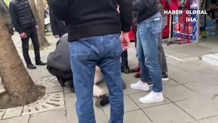 Fatih’te taciz şüphelisinin polis ekiplerince yakalanma anları kamerada!