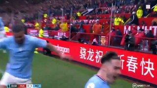 Jack Grealish Goal - Manchester United vs Manchester City 0-1 14/01/2023