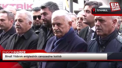 Binali Yıldırım eniştesinin cenazesine katıldı