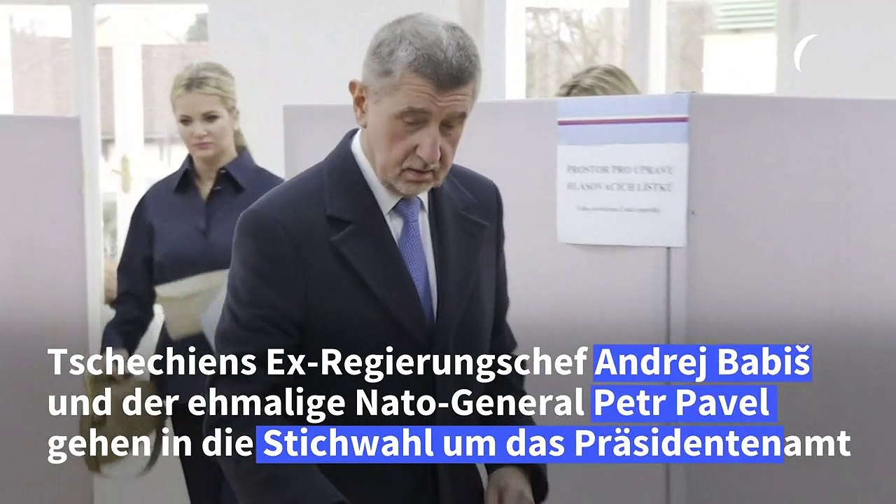 Babis und Pavel in Stichwahl um Präsidentenamt in Tschechien