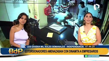 Capturan en flagrancia a extorsionadores cuando pedían cupo de S/1000 a hoteleras