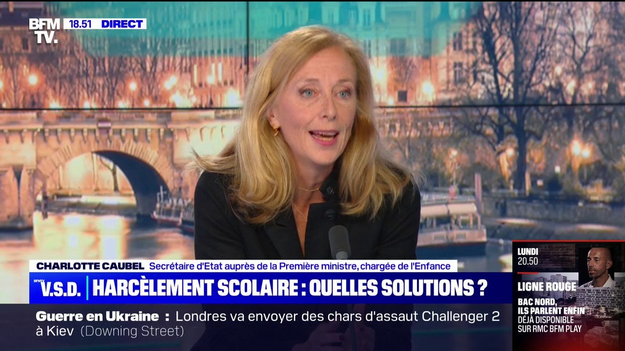 Harcèlement scolaire: la secrétaire d'État en charge de l'Enfance, Charlotte Caubel, appelle "à la manifestation pour dire que ce n'est pas acceptable"