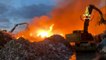 Bari Modugno: video AGGIORNAMENTO del vasto incendio nell'impianto di trattamento di rifiuti