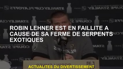 Robin Lehner est en faillite à cause de sa ferme de serpent exotique