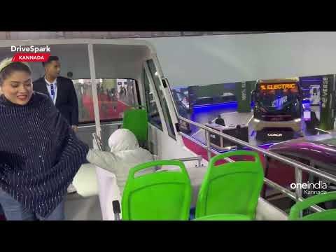 Auto Expo 2023: SWITCH Double Decker Electric BUS Walkaround | Punith Bharadwaj | DriveSpark