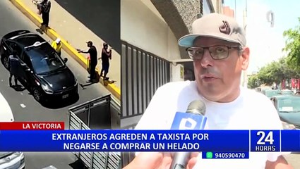 San Borja: Extranjeros agreden a taxista por no comprarles un helado y luego le roban