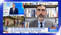 “50% de los latinoamericanos son indiferentes de cuál es el sistema político que tienen mientras el gobierno resuelva sus problemas”: Jorge Sahd