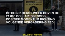 Bitcoin -cursus opnieuw boven $ 21.000: 