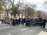 Portekiz'de maaşların iyileştirilmesini isteyen öğretmenler sokaklara döküldü