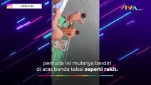 BIKIN NGAKAK! 2 Pria Tercebur di Laut Saat Gagal Mancing Hiu