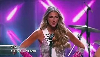 Alessia Rovegno deslumbr en presentacin inicial en Miss Universo
