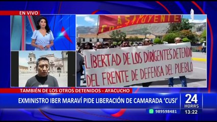 Download Video: Ayacucho: Exministro Iber Maraví lidera marcha para liberar a 