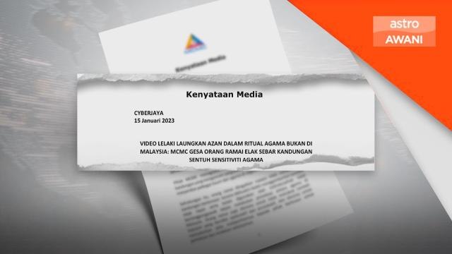 Berita Palsu | Video laung azan semasa ritual bukan di Malaysia