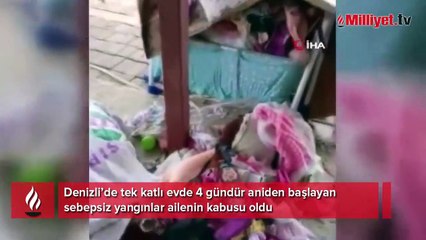 4 gündür sebepsiz başlayan yangınlar kabusları oldu! 'Geçerken bir baktım koltuk yanıyor'