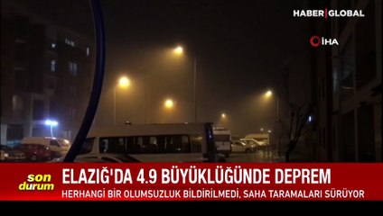 Elazığ'da 4.9 büyüklüğünde deprem