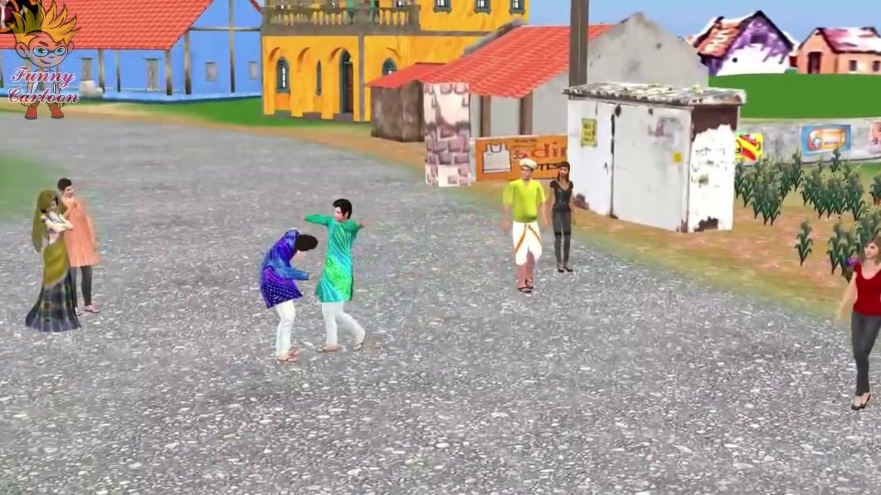 Gaon Walon Ki madad - HIndi Khani - Moral stories - Car Racing - Lakdi ki Car - CArtoon Video,