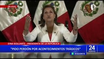 Dina Boluarte sobre protestas: 