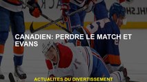 Canadien: perdre le match et Evans