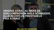Virginie Efira: Au bras de son compagnon Niels Schneider, elle reçoit un prestigieux prix à Paris