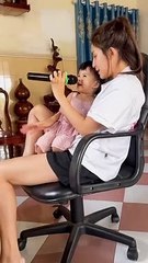 Con gái Thiên An bộc lộ năng khiếu ca hát