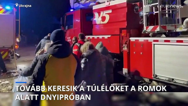 Ukrajna: polgári áldozatok a szombati orosz rakétatámadás után