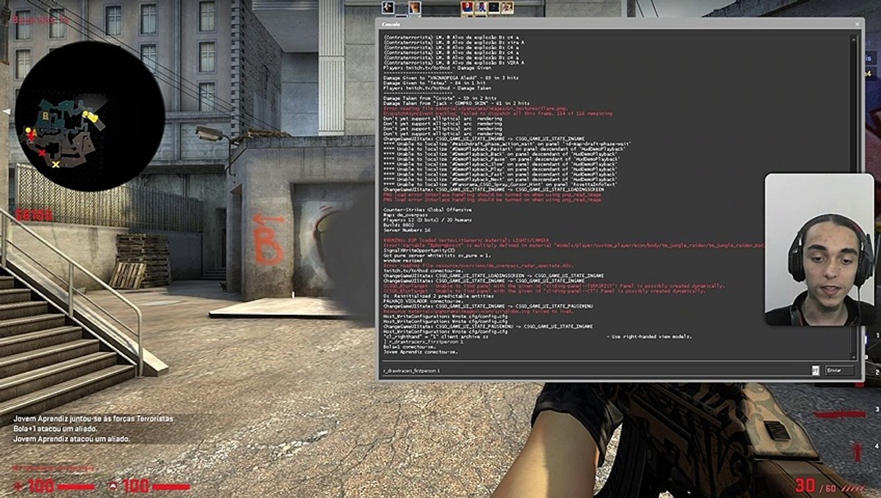 [CSGO] r_drawtracers_firstperson Como ativar o rastro de balas no