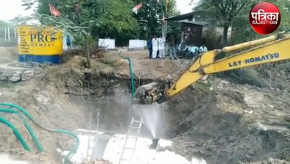 बीसलपुर पाईप लाईन में रिसाव