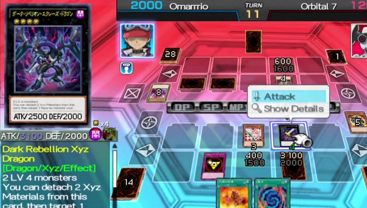 Yugioh Tag Force Arc V Special : Dark Rebellion Xyz Dragon VS Orbital 7 Deck
