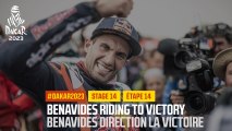 Benavides riding to victory / Benavides direction la victoire - Étape 14 / Stage 14 - #Dakar2023