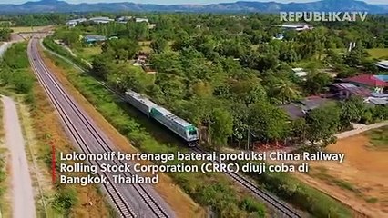 Lokomotif Tenaga Baterai Diuji Coba di Thailand