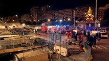 L'incendio al porto di Palermo: dieci squadre di vigili del fuoco al lavoro