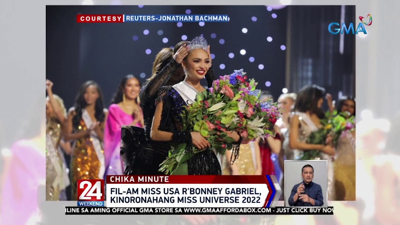 Fil-Am Miss USA R'Bonney Gabriel, kinoronahang Miss Universe 2022 | 24 Oras Weekend
