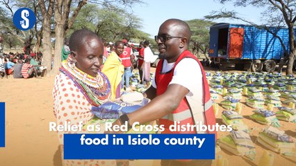 Relief as Red Cross distributes food in Isiolo county