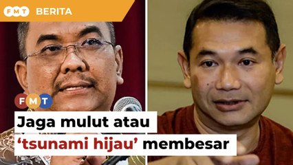 Jaga mulut atau ‘tsunami hijau’ terus membesar, Sanusi beritahu Rafizi