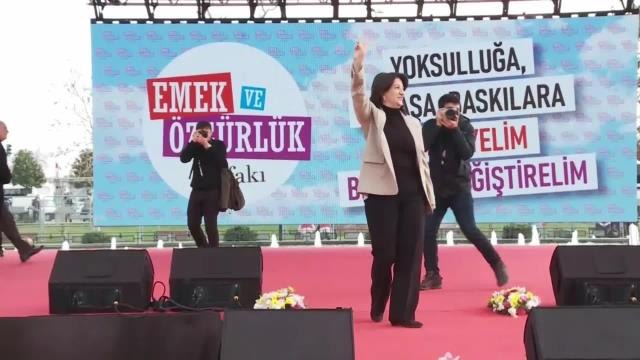 Emek ve Özgürlük İttifakı Mitingi... Pervin Buldan: Bu Seçimler, AKP ve MHP İttifakının Fişini Çekeceğimiz, Kendi Cumhurbaşkanımızı Belirleyeceğimiz...
