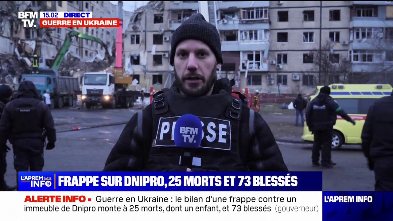 Frappe à Dnipro en Ukraine: selon le maire, les Russes visaient initialement la centrale thermique