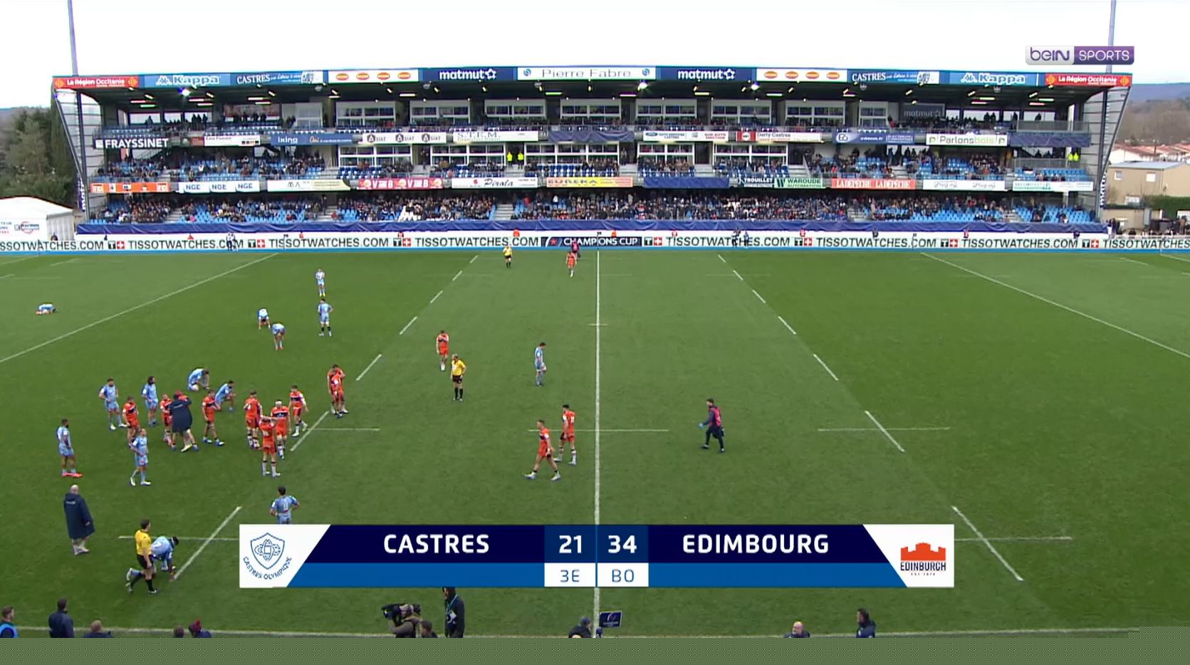 Champions Cup : Castres s'effondre contre Edimbourg