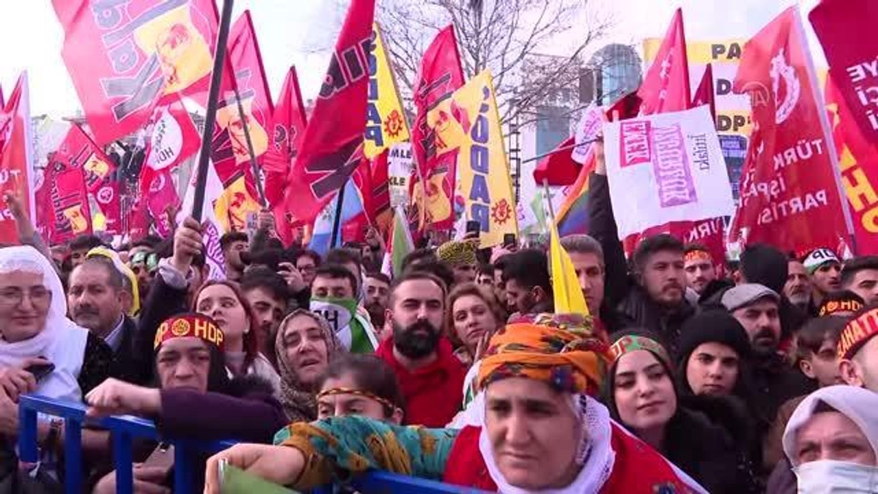 Emek ve Özgürlük İttifakı, Kartal'da miting düzenledi