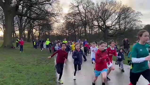 Watch young Leeds runners set off on the Roundhay Park Junior Park Run