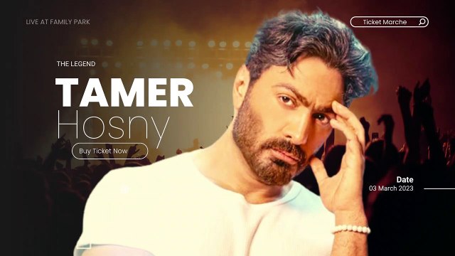 The legend Tamer Hosny live March 3 2023. #TamerHosny #DailyMotion #Music #Egypt #Cairo