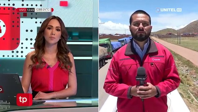 Transportistas se organizan para cuidar sus camiones varados en el Desaguadero