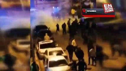 Esenyurt'ta market çalışanına saldırı kameraya yansıdı