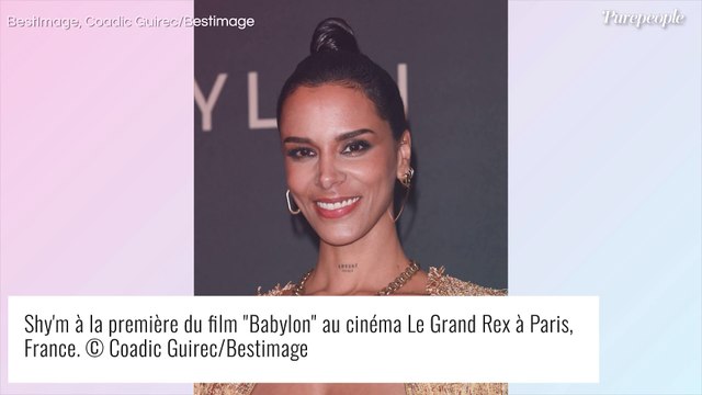Shy'm amincie de 17 kilos : Ventre à l'air extra-plat et abdos sculptés face à Brad Pitt à l'avant-première de Babylon