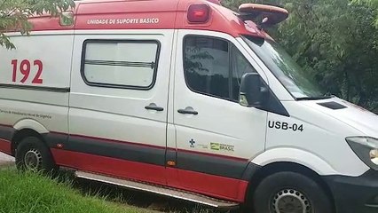 Etilizado, homem de 52 anos sofre queda de bicicleta e é socorrido pelo Samu