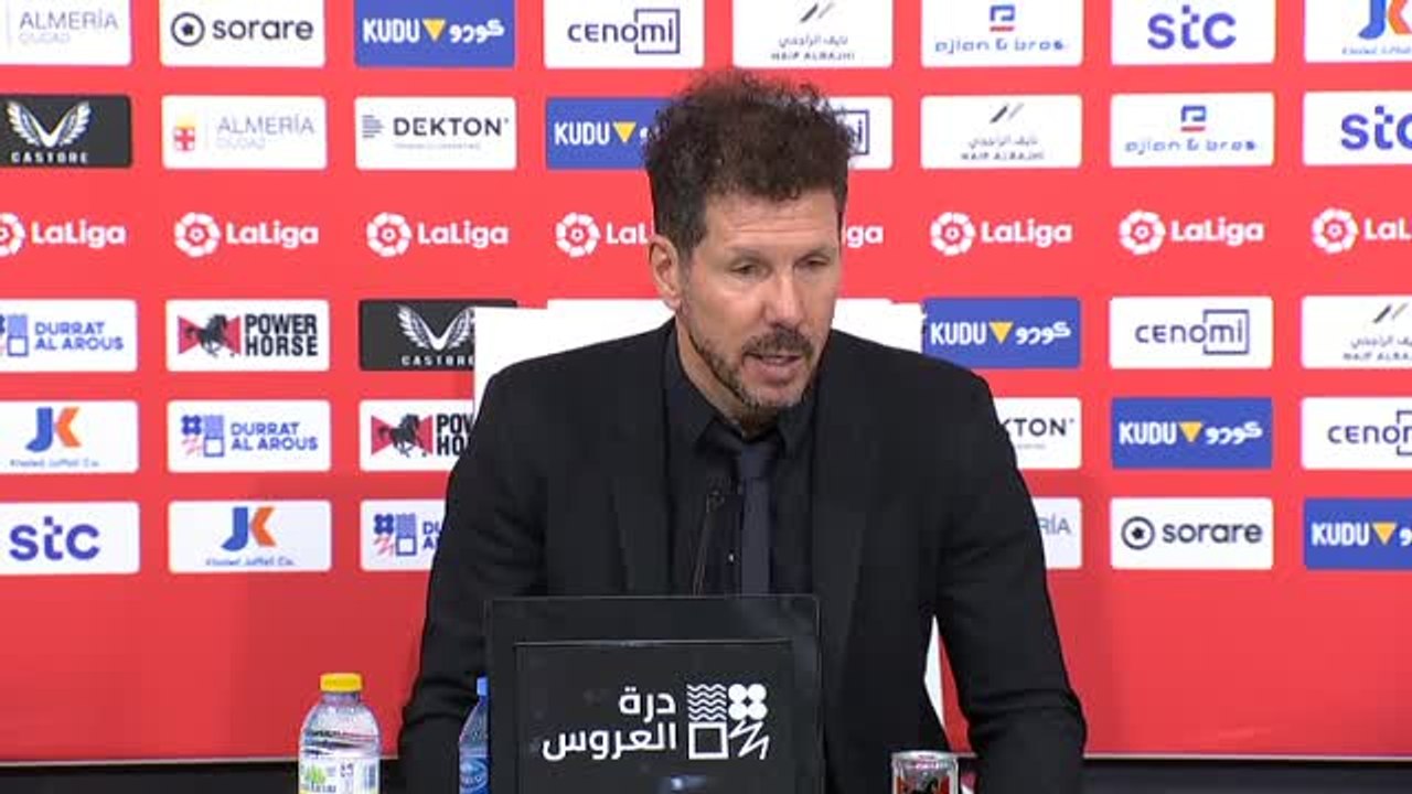 Simeone: "No tengo dudas que llegará el gol en el momento más importante que tendremos de aquí hacia adelante"