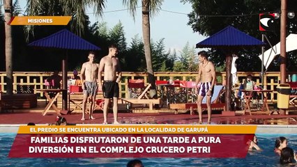 Familias disfrutaron de una tarde a pura diversión en el complejo Crucero Petri