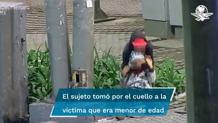 Asaltante somete a joven para robarle el celular en inmediaciones del Metro Cuauhtémoc