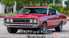 1969 Ford Cobra Fast back . classic cars. muscle cars